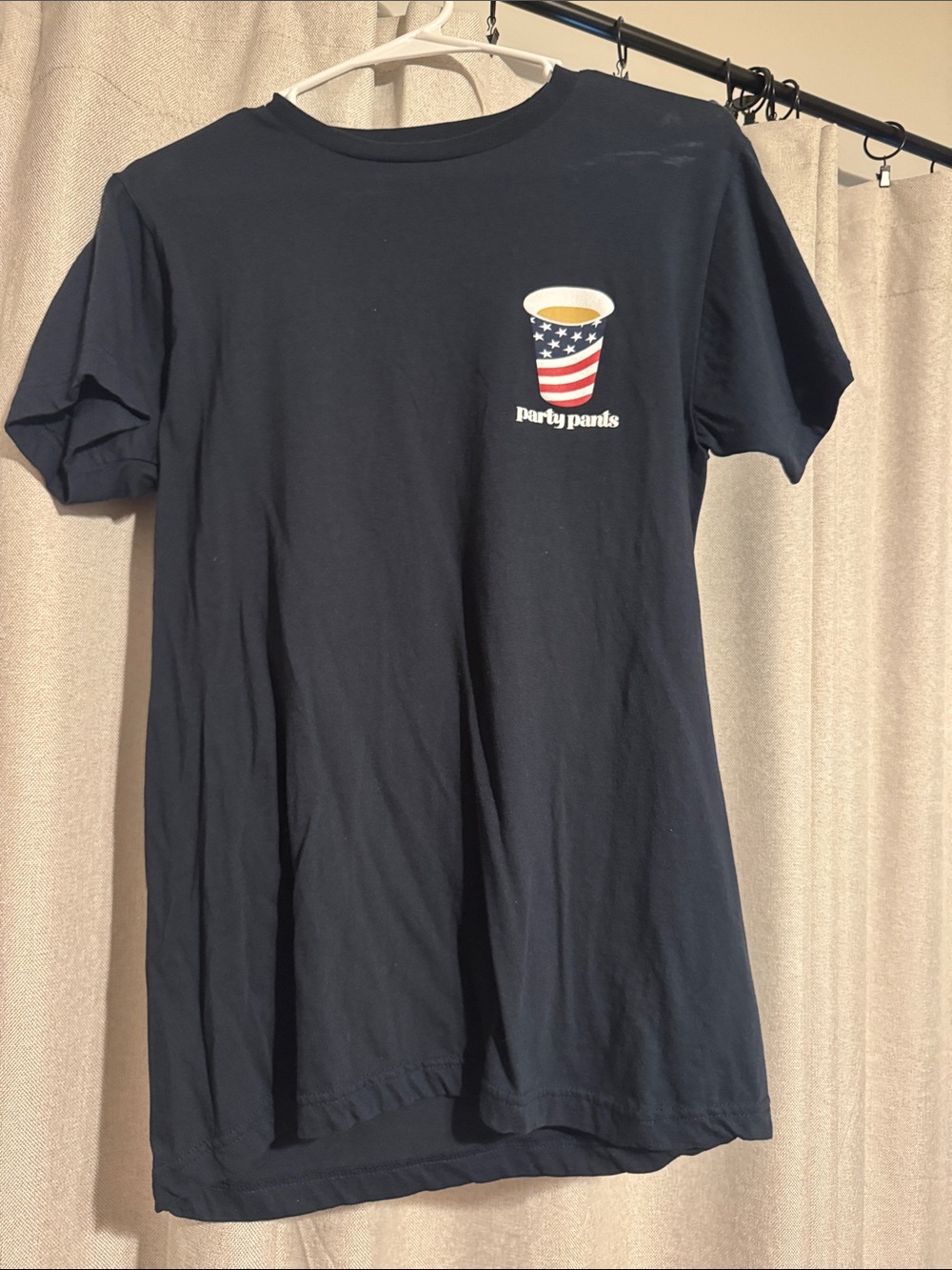 Party Pants Navy Short-Sleeve Graphic Tee